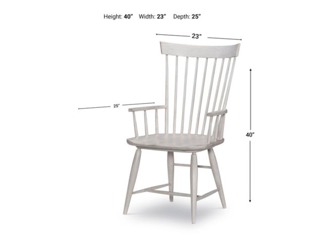 Lamps Per Se Belhaven White Windsor Arm Chair large image number 5