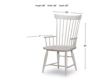 Lamps Per Se Belhaven White Windsor Arm Chair small image number 5