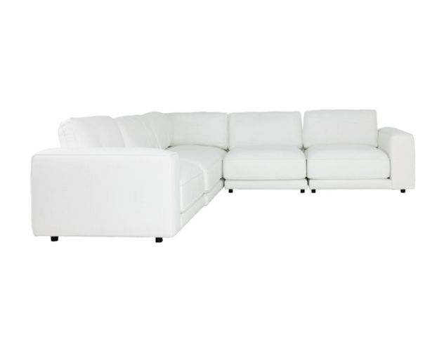 Lamps Per Se 2801 Collection White 5-Piece Modular Sectional large image number 3