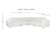 Lamps Per Se 2801 Collection White 5-Piece Modular Sectional small image number 5