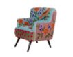 Lr Home Matilda Blue Embroidered Accent Chair small image number 2