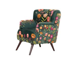 Lr Home Matilda Green Embroidered Accent Chair