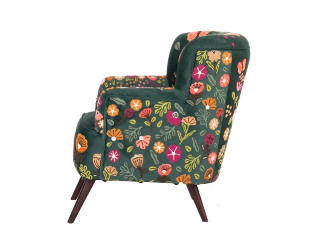 Lr Home Matilda Green Embroidered Accent Chair large image number 3