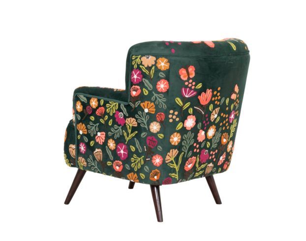 Lr Home Matilda Green Embroidered Accent Chair large image number 4