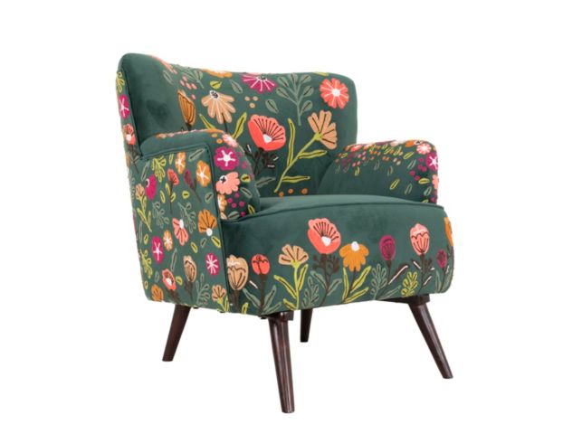 Lr Home Matilda Green Embroidered Accent Chair large image number 7