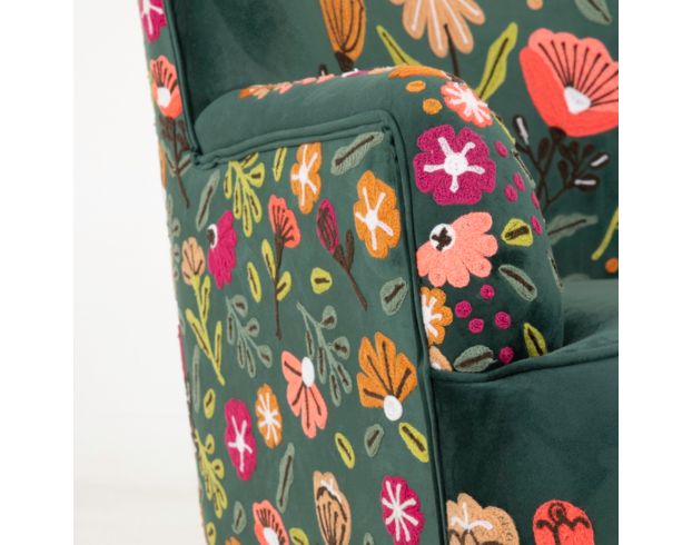 Lr Home Matilda Green Embroidered Accent Chair large image number 9