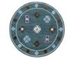 Lr Home Vibrance Blue 7-Inch Round Rug small image number 1