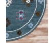 Lr Home Vibrance Blue 7-Inch Round Rug small image number 4