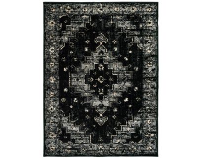 Lr Home Infinity Black 5.2 x 7.2 Rug