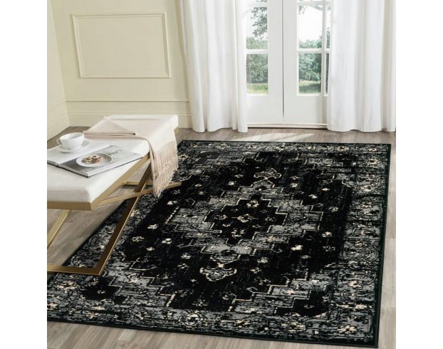 Lr Home Infinity Black 5.2 x 7.2 Rug large image number 3