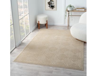 Lr Home Atlas Beige 5 x 7 Rug