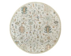 Lr Home Vintage Cream/Taupe 8.6-Foot Round Rug