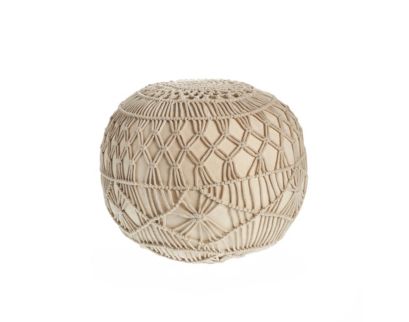 Lr Home Cream Pouf