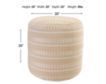 Lr Home Outdoor Cream Pouf small image number 2