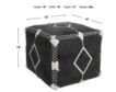 Lr Home Black & White Square Pouf small image number 2
