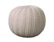 Lr Home Ivory Pouf small image number 1
