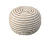 Lr Home Natural & White Pouf small image number 1