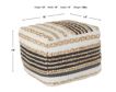 Lr Home Black & White Natural Pouf small image number 2