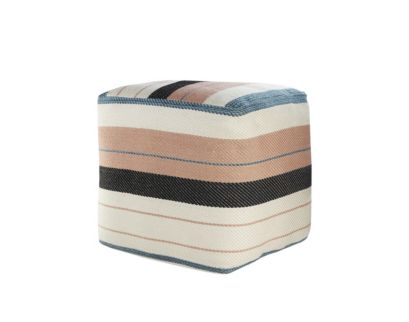 Lr Home Multi Stripe Pouf