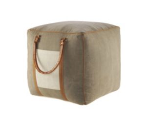 Lr Home 20 X 20-Inch Handled Pouf