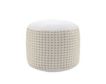 Lr Home White & Tan Pouf small image number 1