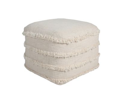 Lr Home White Pouf