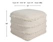 Lr Home White Pouf small image number 2