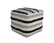 Lr Home White & Black Pouf small image number 1
