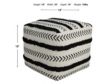 Lr Home White & Black Pouf small image number 2