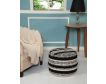 Lr Home Black and White Striped Pouf small image number 2