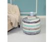 Lr Home Blue and White Striped Pouf small image number 2