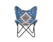 Lr Home Butterfly Chairs Blue Tufted Diamond Chair small image number 1