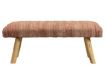 Lr Home Pink and Beige Bench small image number 1