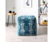Lr Home Blue Ivory Pouf small image number 4