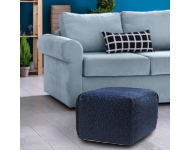 Lr Home Navy Casual Pouf large image number 7