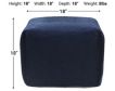 Lr Home Navy Casual Pouf small image number 9