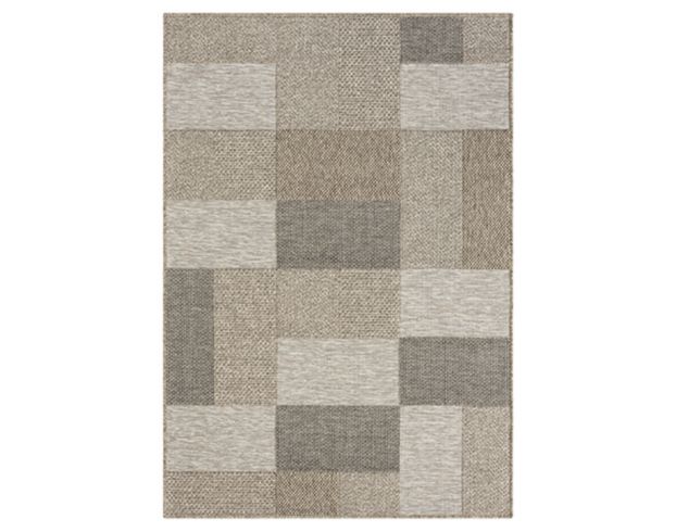 Lr Home Oslo 5' x 7' Geometric Outdoor Rug large image number 1