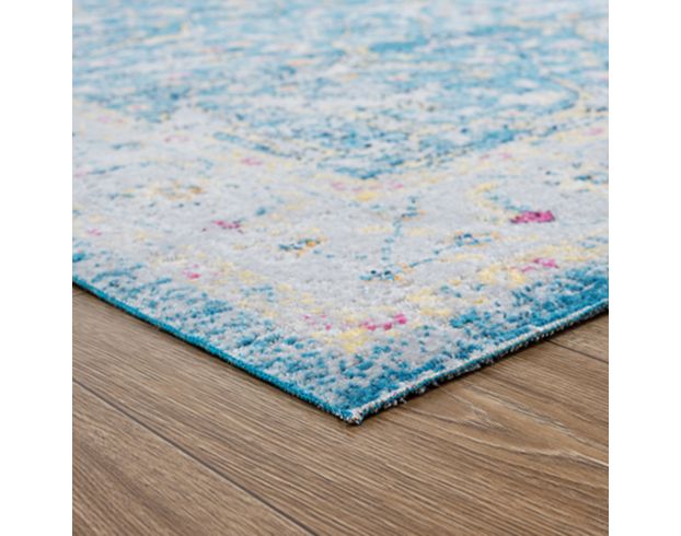 Lr Home Antiquity 5'3" x 7'10" Blue Distressed Outdoor Rug large image number 2