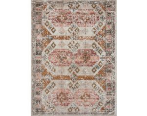 Lr Home Antiquity 5'3" x 7'10" Pink Mosaic Outdoor Rug