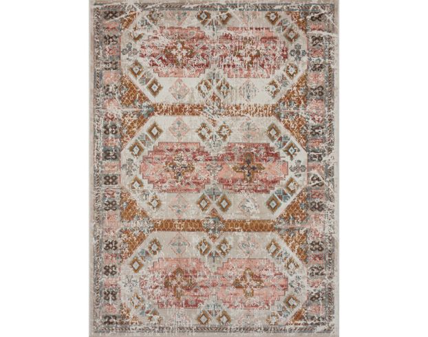 Lr Home Antiquity 5'3" x 7'10" Pink Mosaic Outdoor Rug large image number 1