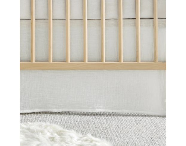 Levtex White Cloud Crib Dust Ruffle large image number 1