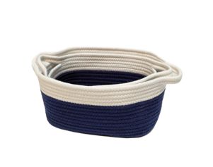 Levtex Navy Rope Storage Baskets (Set of 2)
