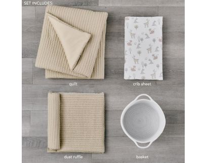 Levtex 4-Piece Taupe Mills Crib Bedding