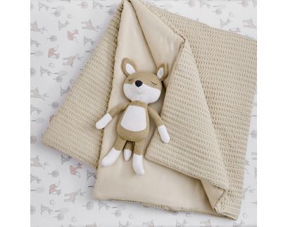 Levtex Waffle Knit Fox Plush