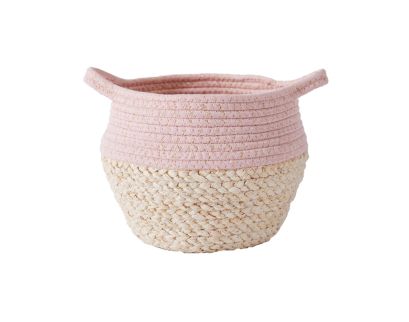 Levtex Ashika Pink Drum Basket