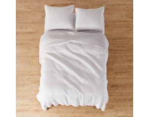 Levtex Astoria White 3-Piece King Quilt Set