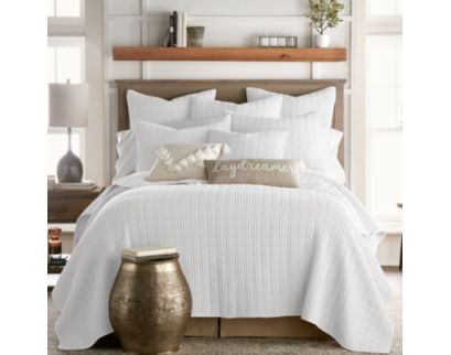 Levtex Mills Cream King 3PC Quilt Set