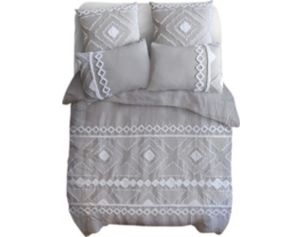 Levtex Harleson 3-Piece Gray Queen Comforter Set