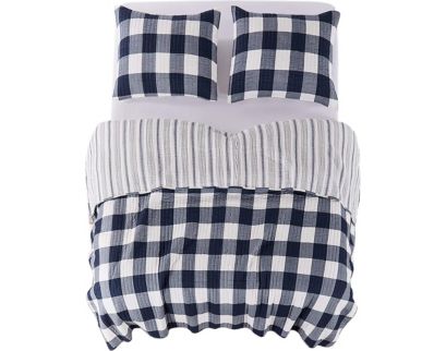 Levtex Camden 3-Piece Navy Queen Quilt Set