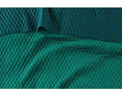 Levtex Empire Velvet Green Queen Quilt